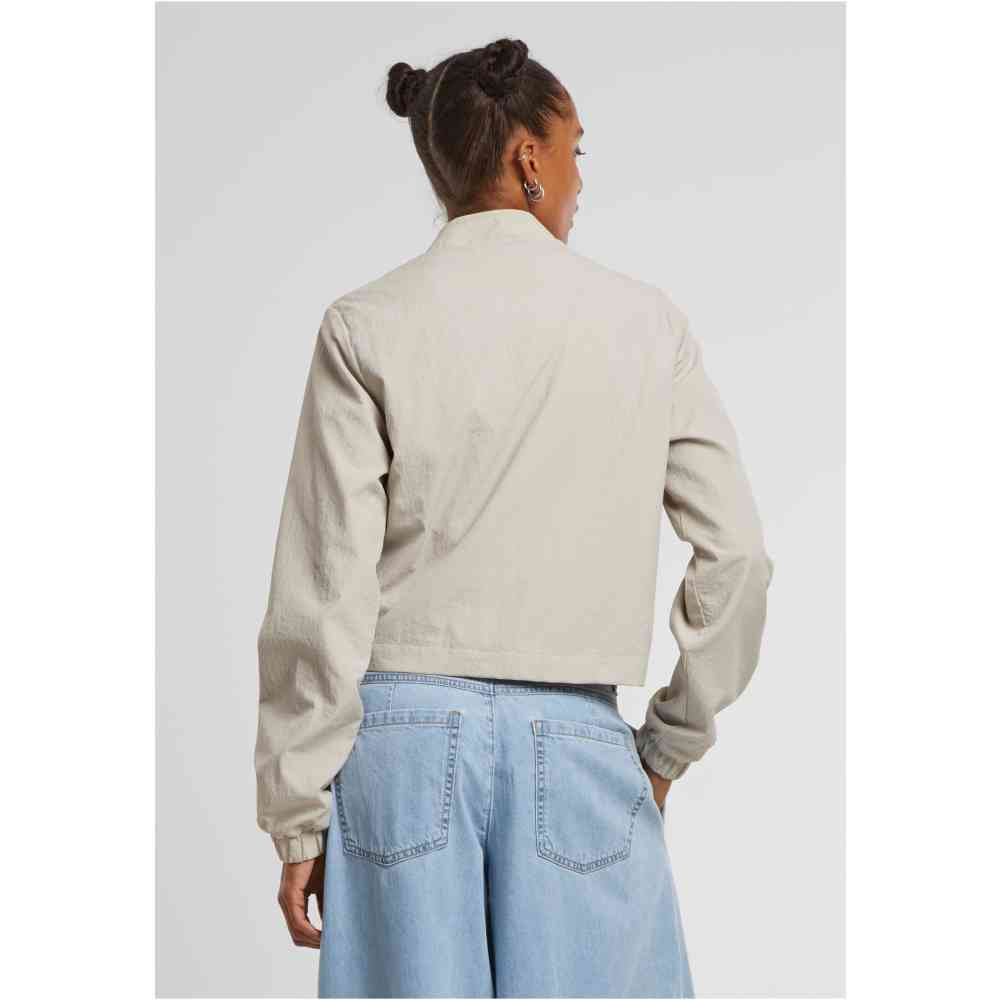 Urban Classics - Short Crinkle Nylon Veste - Gris